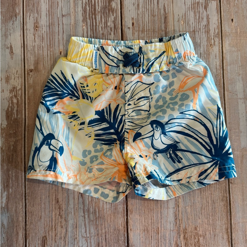 Tropical Toucan Kids Swim Trunks